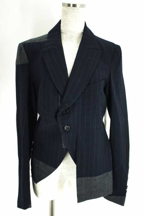 COMME des GARCONS （コムデギャルソン） AD2003 2Bリメイクストライプテーラードジャケット レディース アウター