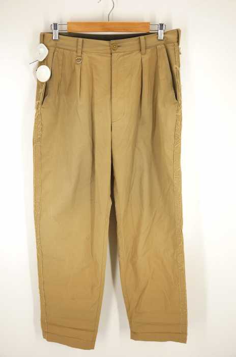 MAGIC STICK(マジックスティック) RAW EDGED WIDE CHINO カットオフ側章タックパンツ メンズ パンツ