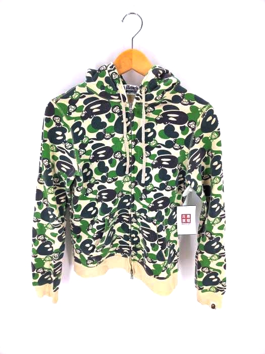 A BATHING APE（アベイシングエイプ） Baby Milo full zip hoodie レディース トップス