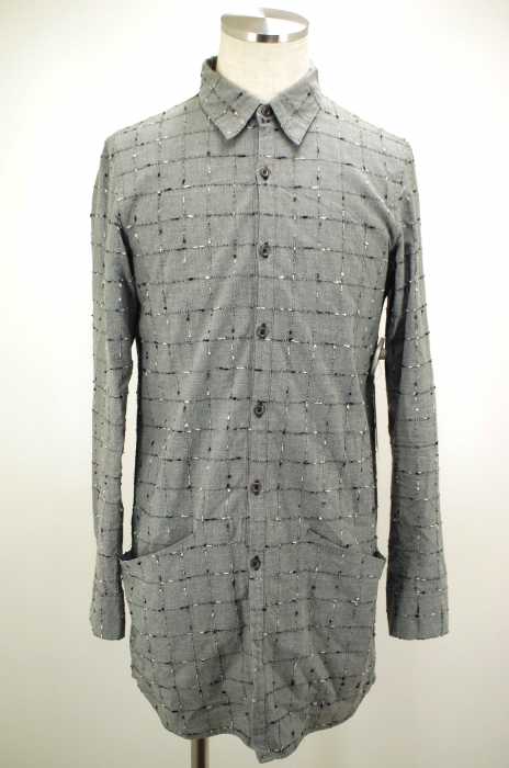 OURET （オーレット） スラブニットロングシャツ メンズ トップス