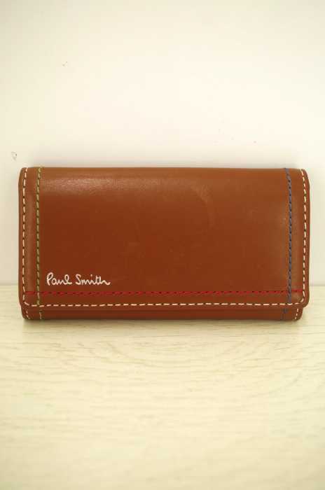 Paul Smith （ポールスミス） ダブルステッチレザーキーケース メンズ ファッション雑貨