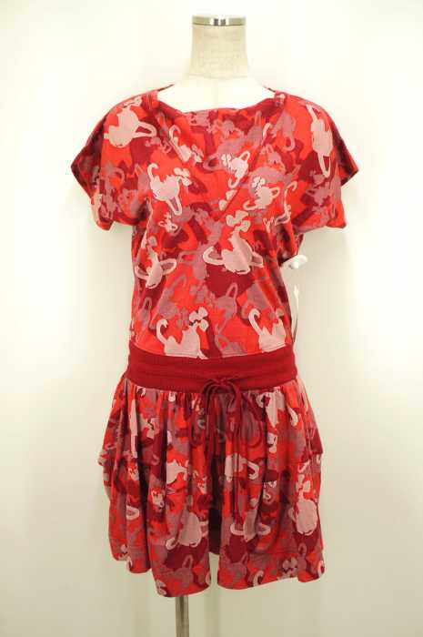 Vivienne Westwood RED LABEL （ヴィヴィアンウエストウッドレッドレーベル） オーブ総柄ドルマンワンピース レディース ワンピース
