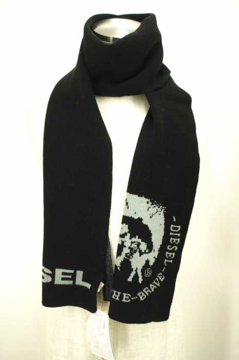 DIESEL (ディーゼル) ブレイブマンプリントマフラー メンズ ファッション雑貨