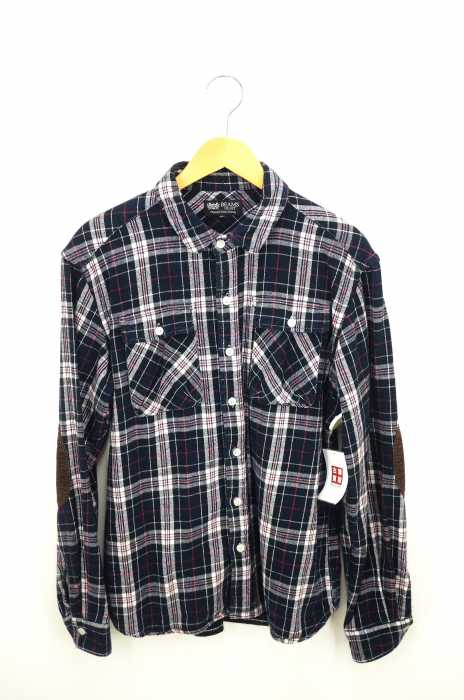 BEAMS HEART （ビームスハート） エルボーパッチ ダブルポケット シャツ メンズ トップス