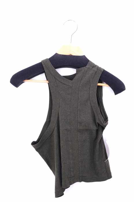 Y's （ワイズ） 11AW アシンメトリーデザイン コットンタンクトップ レディース トップス