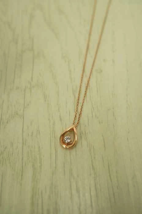 4℃（ヨンドシー） しずくネックレス SILVER レディース アクセサリー