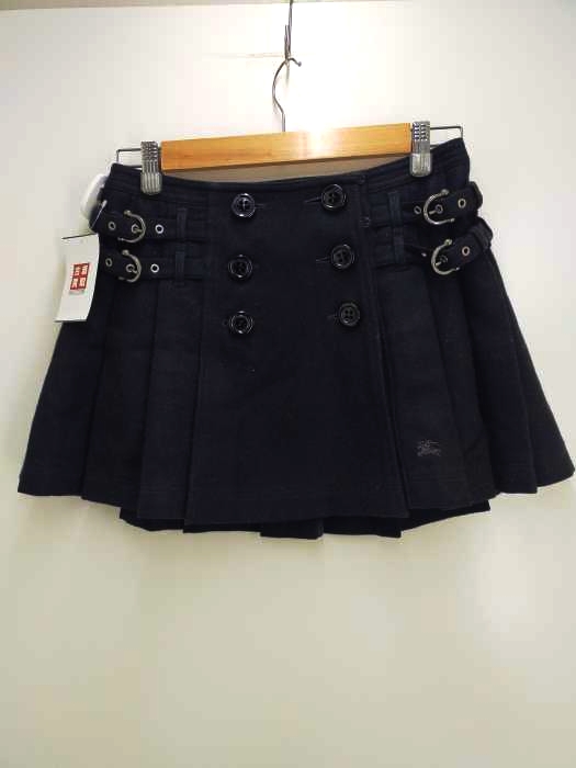 BURBERRY BLUE LABEL（バーバリーブルーレーベル） ウールバックプリーツミニスカート レディース スカート