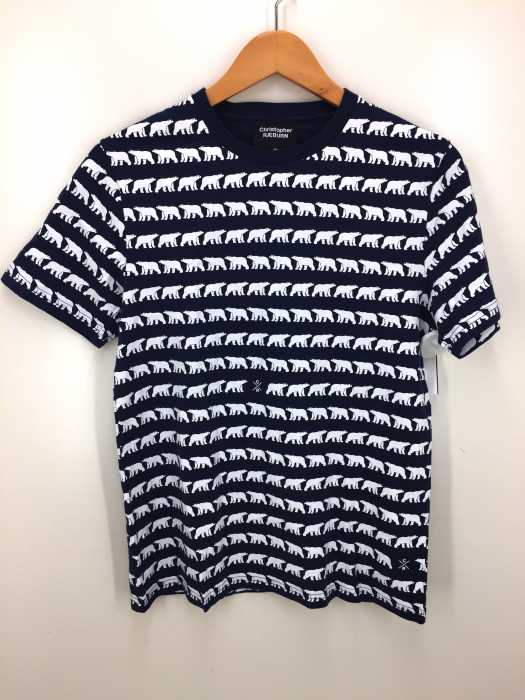 Christopher RAEBURN（クリストファーレイバン） シロクマ総柄クルーネックTシャツ メンズ トップス