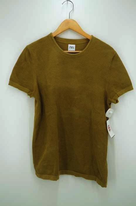 ZARA（ザラ） ハイゲージコットン半袖トップス メンズ トップス