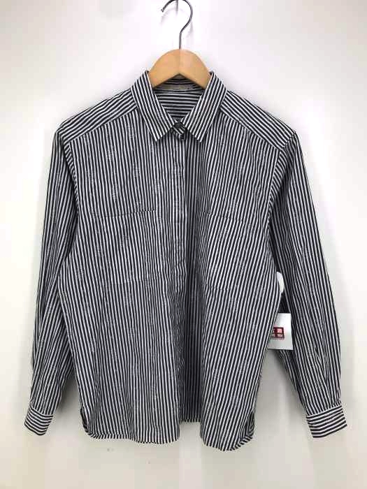 AQUASCUTUM(アクアスキュータム) 刺繍総柄柄ストライプシャツ レディース トップス