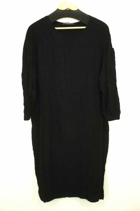 Zara Basic ザラベーシック シワ加工ドロップショルダー レディース ワンピース ブランド古着買取販売バズストア