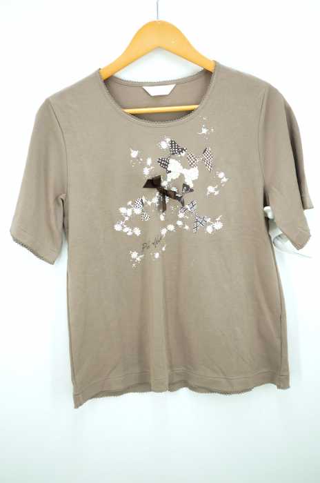 PINK HOUSE（ピンクハウス） ひな菊とリボンプリントTシャツ レディース トップス