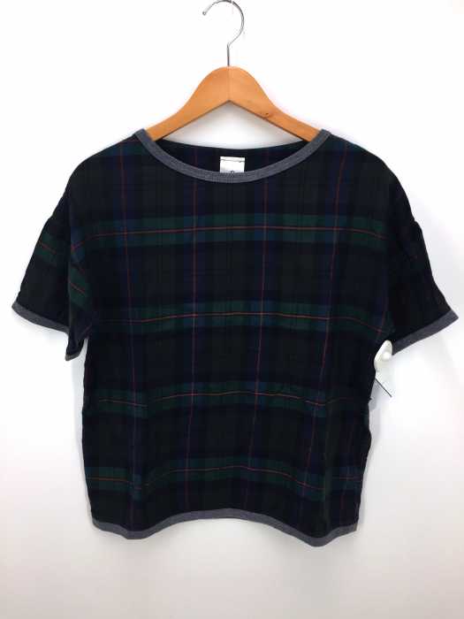 maillot（マイヨ） チェック柄クルーネックTシャツ レディース トップス