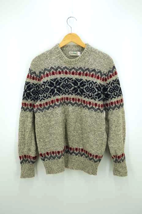 L.L.Bean（エルエルビーン） 総柄ニット メンズ トップス