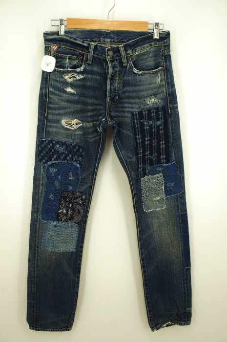 DENIM & SUPPLY RALPH LAUREN （デニム&サプライ ラルフローレン） リペアリメイク ビンテージ加工デニムパンツ メンズ パンツ