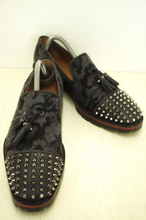CHRISTIAN LOUBOUTIN (クリスチャンルブタン) カモ柄 レザー切替 メンズ シューズ