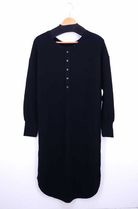 GLOBAL WORK（グローバルワーク） 19SS ヘンリーネック ワイドシルエット サーマルマキシワンピース レディース ワンピース