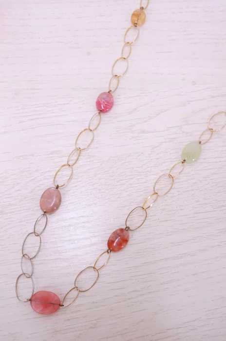 a.v.max（） カラーストーン装飾 リングネックレス レディース アクセサリー