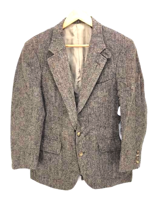 Harris Tweed（ハリスツイード） 2B ウールテーラードジャケット メンズ アウター