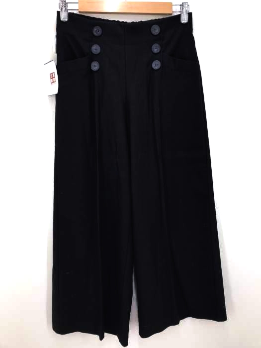 ZARA trf collection(ザラ ティーアルエフ コレクション) 釦装飾 ワイドパンツ レディース パンツ