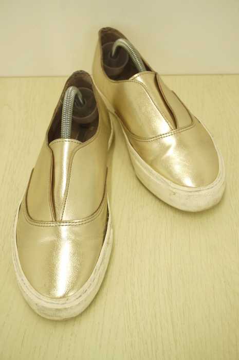 Zara Basic ザラベーシック メタリックスリッポン シューズ レディース シューズ ブランド古着買取販売バズストア