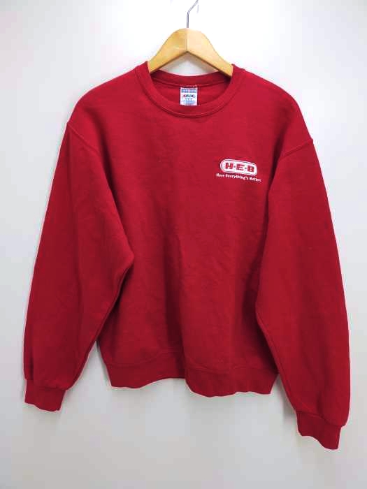 JERZEES（ジャージーズ） Here Everythings Better ロゴ刺繍スウェット レディース トップス