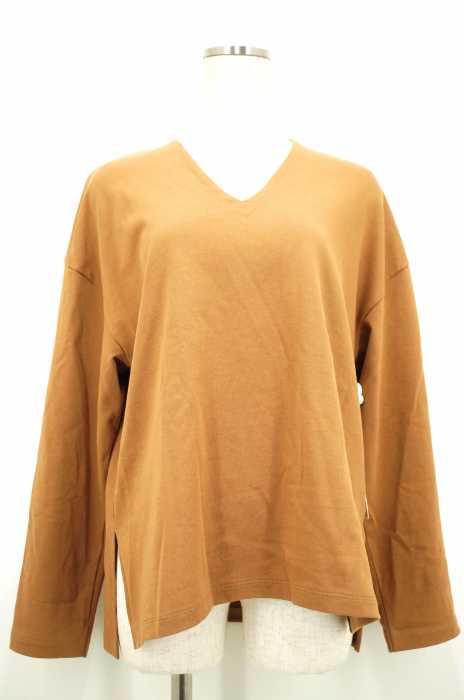 BEAUTY & YOUTH UNITED ARROWS (ビューティーアンドユースユナイテッドアローズ) 天竺VネックロングスリーブTシャツ レディース トップス