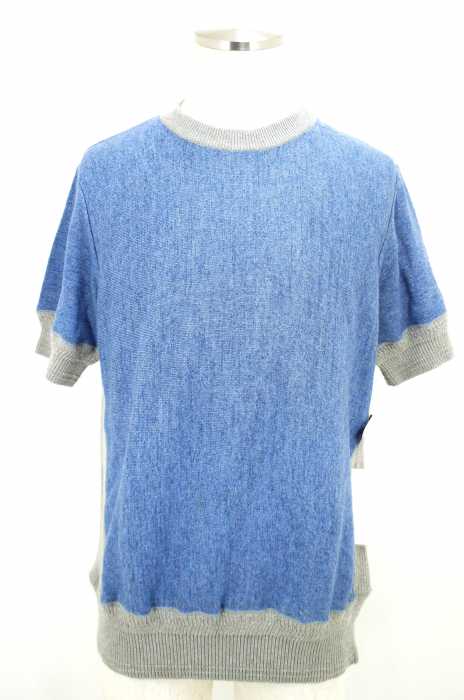 Knitchy （ニッチー） スプレーダイ接結編みTシャツ メンズ トップス