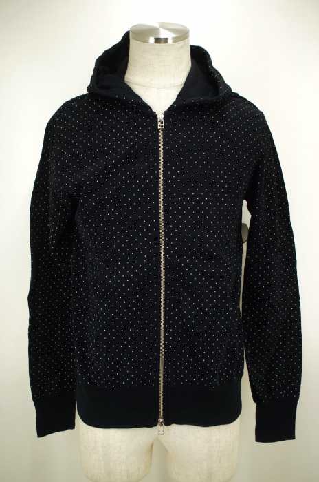 BEAUTY & YOUTH UNITED ARROWS （ビューティーアンドユースユナイテッドアローズ） ドット柄ジップアップパーカー メンズ トップス