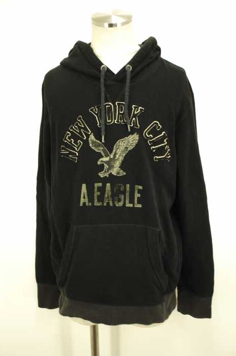 AMERICAN EAGLE OUTFITTERS （アメリカンイーグルアウトフィッターズ） ワッペン刺繍プルオーバーパーカー メンズ トップス