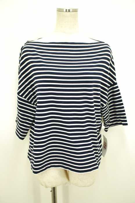 SACRA （サクラ） ボートネックボーダーカットソー Tシャツ レディース トップス