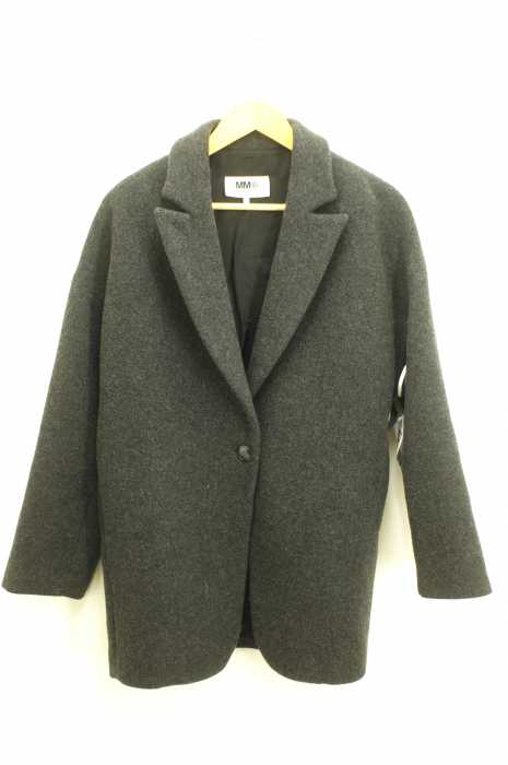 MM6 Maison Margiela （エムエムシックス メゾンマルジェラ） ウール混ドロップショルダー レディース アウター