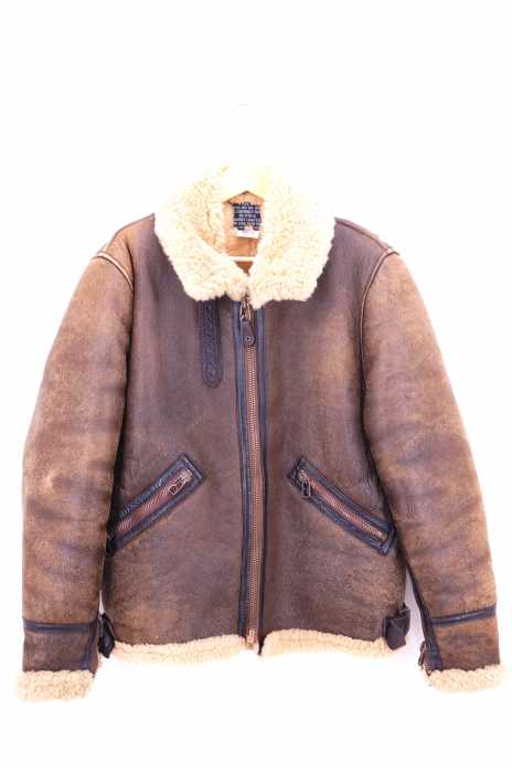 AVIREX（アヴィレックス） USA製 B-9 SHEEP SKIN FLIGHT JACKET レザーフライトジャケット メンズ アウター