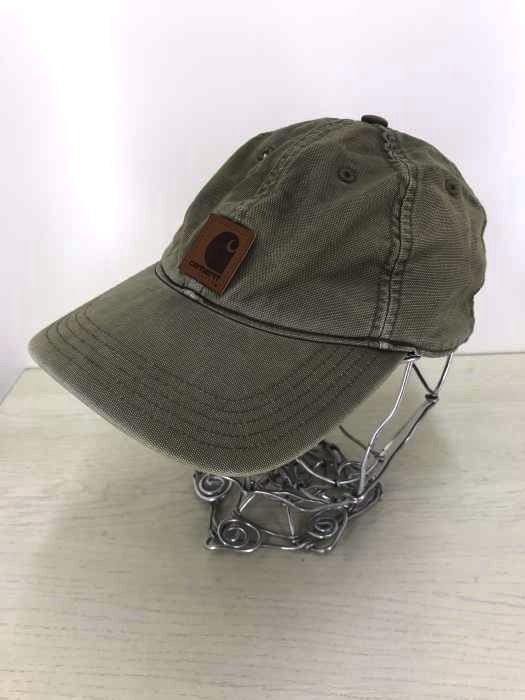 Carhartt(カーハート) 6パネルフロントレザーロゴキャップ メンズ 帽子