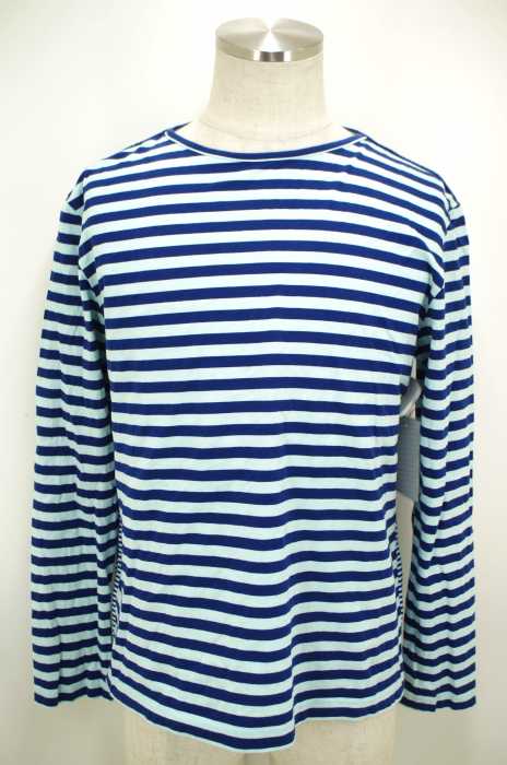 PS Paul Smith （ピーエスポールスミス） ボーダー切替カットソー ロングTシャツ メンズ トップス