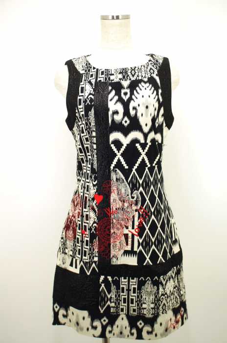 Desigual （デシグアル） 刺繍入りプリントワンピース レディース ワンピース