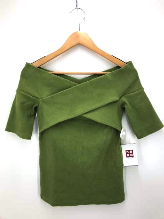 MOUSSY(マウジー) Cross o ff shoulder topTシャツ レディース トップス