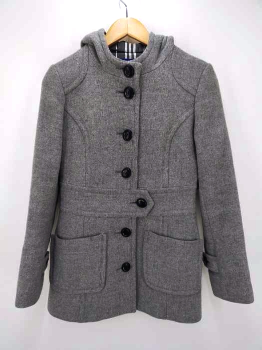 BURBERRY BLUE LABEL（バーバリーブルーレーベル） 裏地ノバチェック ウールコート レディース アウター