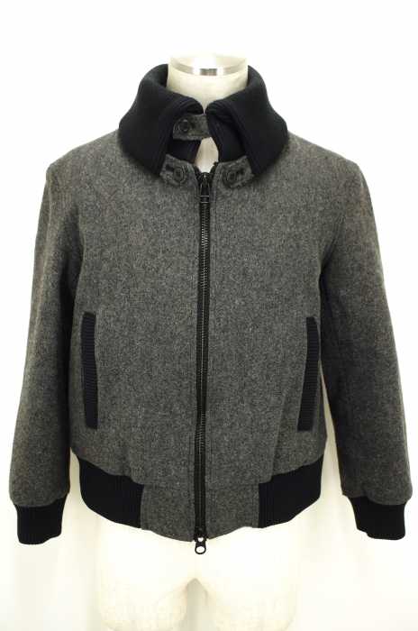 USED （ブランド不明） DONKEY ZIP JACKET  ウール混リブジップジャケット メンズ アウター