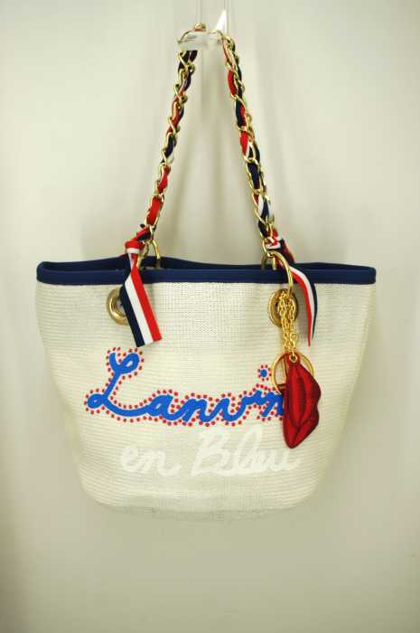 LANVIN en Bleu （ランバンオンブルー） ロゴプリントトートバッグ レディース バッグ