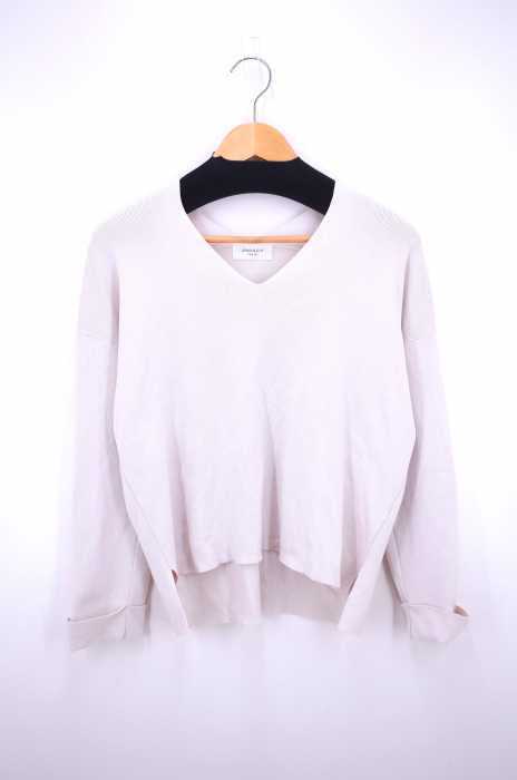 OPAQUE.CLIP(オペークドットクリップ) 19SS エマール検証済 洗える コンパクトコットンVネックニット レディース トップス