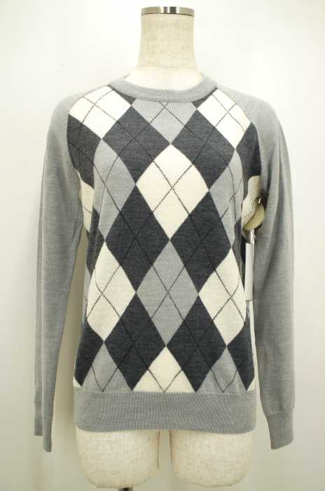 IENA （イエナ） 14AW アーガイル柄プルオーバーウールセーター レディース トップス