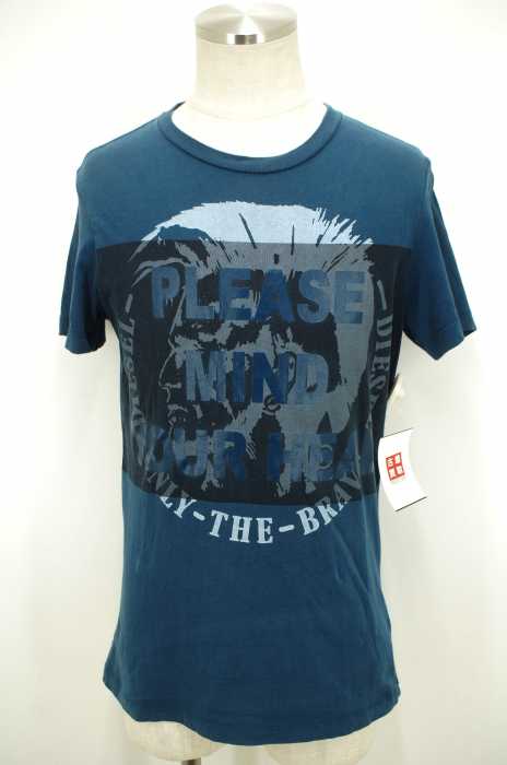 DIESEL (ディーゼル) PLEASE MIND YOUR HEAD プリントTシャツ メンズ トップス