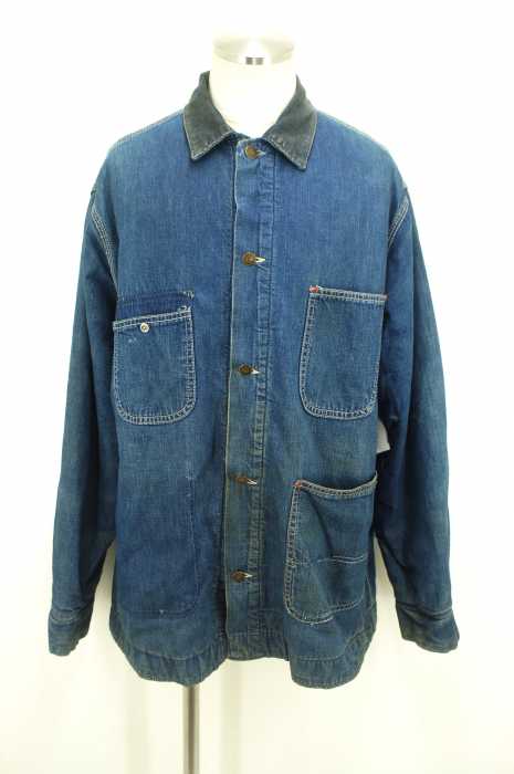 Sears (シアーズ) 70s 裏起毛リペア加工デニムワークジャケット カバーオールジャケット メンズ アウター