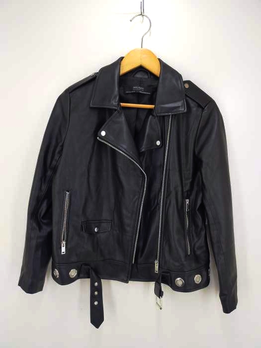 ZARA BASIC（ザラベーシック） フェイクレザーダブルライダースジャケット レディース アウター