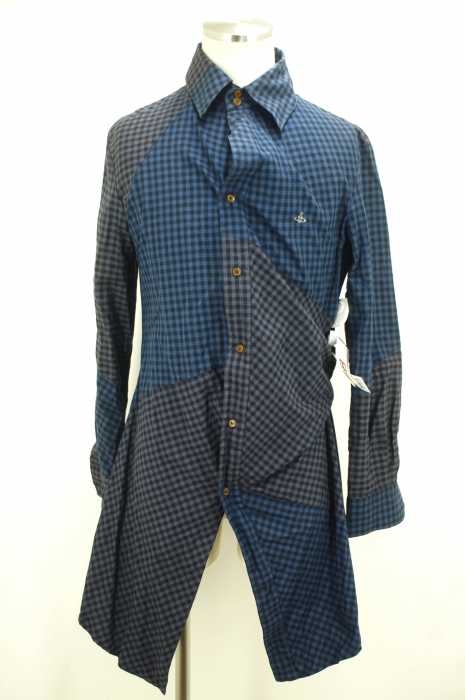Vivienne Westwood MAN (ヴィヴィアンウエストウッドマン) ギンガムチェック柄再構築ロング メンズ トップス