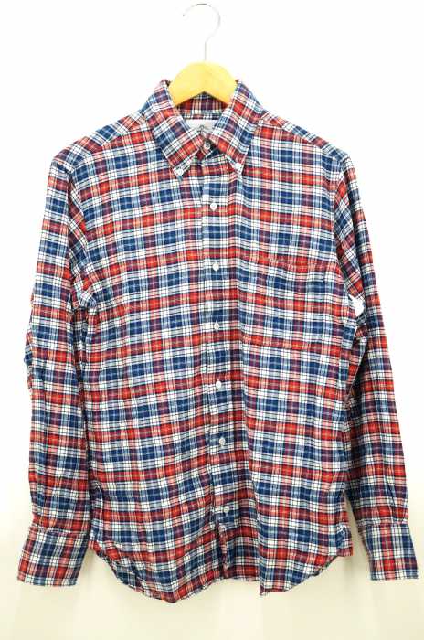 BLACK FLEECE BY BROOKS BROTHERS（ブラックフリースバイブルックスブラザーズ） マドラスチェック柄ボタンダウンシャツ メンズ トップス