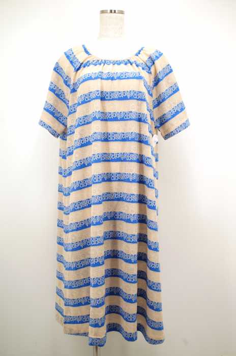 Ne-net （ネネット） 16SS　フラワーインレイボーダーワンピース レディース ワンピース