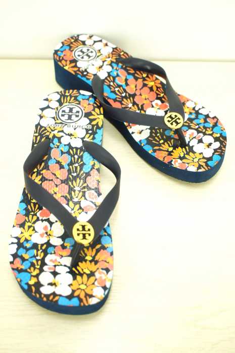 TORY BURCH (トリーバーチ) 花柄ビーチサンダル レディース シューズ