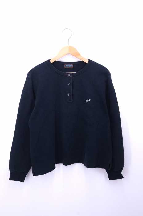 KENZO(ケンゾー) スナップボタン ヘンリーネック バッグプリント スウェット メンズ トップス